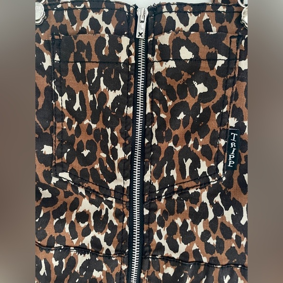 Tripp NYC ‘Daang Goodman’⛓️☠️ Animal Print Side Strappy Harness Overalls⛓️☠️ - Picture 7 of 13